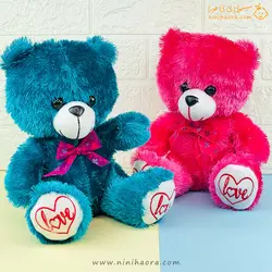 عروسک خرس پلیشی براق - فروشگاه نی نی حورا