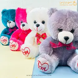 عروسک خرس پلیشی براق - فروشگاه نی نی حورا