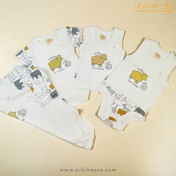 زیردکمه رکابی سایز کوچک پنبه طرح حیوانات - فروشگاه نی نی حورا