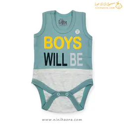 زیردکمه رکابی پنبه با طرح Boys - فروشگاه نی نی حورا