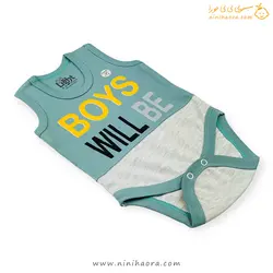 زیردکمه رکابی پنبه با طرح Boys - فروشگاه نی نی حورا