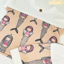 بلوزو شورت نوزادی پنبه طرح پری و راکن - فروشگاه نی نی حورا