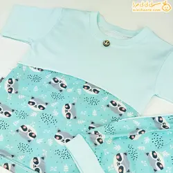 بلوزو شورت نوزادی پنبه طرح پری و راکن - فروشگاه نی نی حورا