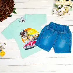 خرید تیشرت و شورت لی طرح خرس تدی|سایزبندی|نی نی حورا