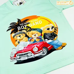 خرید تیشرت و شورت لی طرح خرس تدی|سایزبندی|نی نی حورا