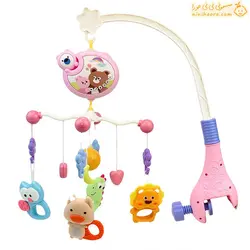 خرید آویز تخت کودک موزیکال خارجی طرح خرس|رنگ بندی|نی نی حورا