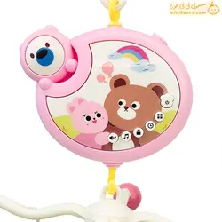 خرید آویز تخت کودک موزیکال خارجی طرح خرس|رنگ بندی|نی نی حورا
