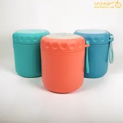 خرید ظرف غذای استیل طرح فلاسکی | سیسمونی نی نی حورا