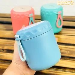 خرید ظرف غذای استیل طرح فلاسکی | سیسمونی نی نی حورا