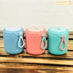 خرید ظرف غذای استیل طرح فلاسکی | سیسمونی نی نی حورا