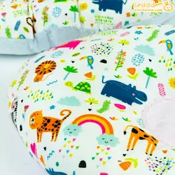 خرید بالشت شیردهی طرح باغ وحش | سیسمونی نی نی حورا