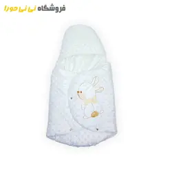 مشاهده و خرید قنداق فرنگی مخمل حبابی طرح خرگوش - فروشگاه نی نی حورا