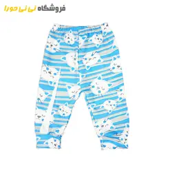 مشاهده و خرید شلوار چاپی نخ و ملانژ طرح گربه - فروشگاه نی نی حورا