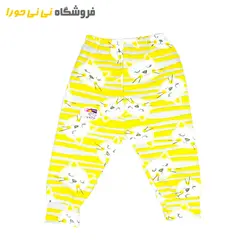مشاهده و خرید شلوار چاپی نخ و ملانژ طرح گربه - فروشگاه نی نی حورا