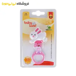 مشاهده و خرید بند پستانک بیبی لند مدل خرگوش کد 488 - فروشگاه نی نی حورا
