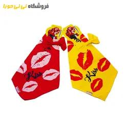 مشاهده و خرید دستمال سر طرح لب و طرح دختر و پروانه - فروشگاه نی نی حورا