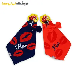 مشاهده و خرید دستمال سر طرح لب و طرح دختر و پروانه - فروشگاه نی نی حورا