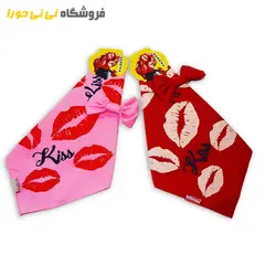 مشاهده و خرید دستمال سر طرح لب و طرح دختر و پروانه - فروشگاه نی نی حورا