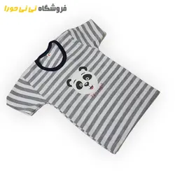 مشاهده و خرید بلوز آستین کوتاه طرح پاندا سایز 123 - فروشگاه نی نی حورا