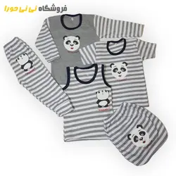 مشاهده و خرید بلوز آستین کوتاه طرح پاندا سایز 123 - فروشگاه نی نی حورا