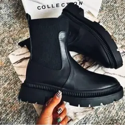 کفش نیم بوت زنانه بغل کش چلسی