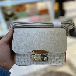 کیف دوشی زنانه چهارخانه