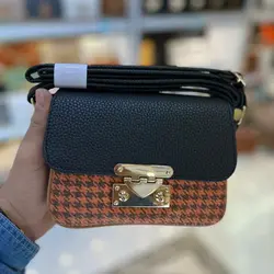 کیف دوشی زنانه چهارخانه