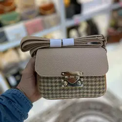 کیف دوشی زنانه چهارخانه