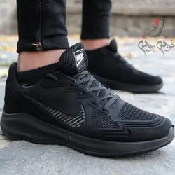 کفش اسپرت مردانه پیاده روی مشکی طرح نایک