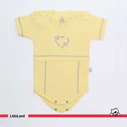 زیر دکمه آستین کوتاه طرح لی لی