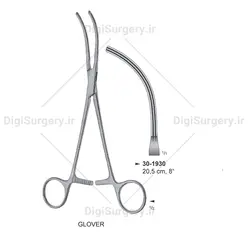 كلمپ عروقی گلوور, 21 سانت, كرو
