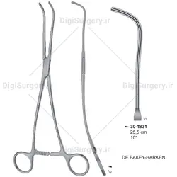 كلمپ عروقی دبیكی هاركن, 25.5 سانت, بدنه خم, سره رایت انگل