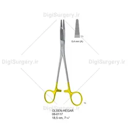قیچی سوزنگیر اولسن هگار, 19 سانت, دسته طلایی