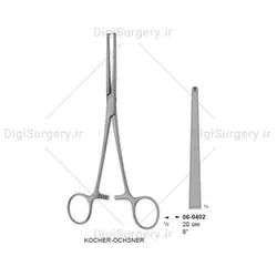 پنس هموستاتیك دندانه دار كوخر اوشنر, 20.5 سانت, مستقیم