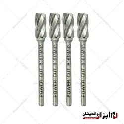 فرز فرم مینیاتوری آلومینیوم سایز 6 مدل استوانه B برند پاور کات - ابزار نو اندیشان