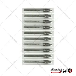 فرز فرم مینیاتوری آلومینیوم مدل مخروطی G سایز 6 برند پاور کات - ابزار نو اندیشان