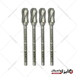 فرز فرم مینیاتوری آلومینیوم استوانه سر گرد C سایز 6  برند پاور کات