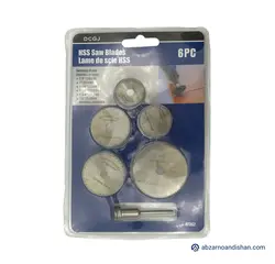 صفحه برش مینیاتوری 6 پارچه HSS چوب پلاستیک فلزات نرم - ابزار نو اندیشان