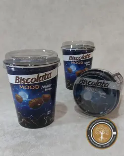 بیسکوئیت شکلاتی لیوانی آبی Biscolata