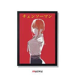 تابلو قاب شیشه ای Chainsaw Man | کد 1 | فروشگاه اینترنتی ماکمیک