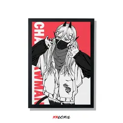 تابلو قاب شیشه ای Chainsaw Man | کد 17 | فروشگاه اینترنتی ماکمیک