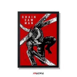 تابلو قاب شیشه ای Chainsaw Man | کد 14 | فروشگاه اینترنتی ماکمیک
