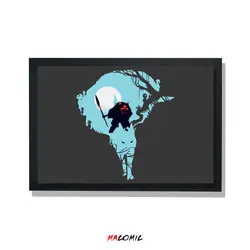 تابلو قاب شیشه ای mononoke | کد 4 | فروشگاه اینترنتی ماکمیک