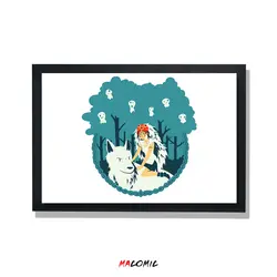 تابلو قاب شیشه ای mononoke | کد 1 | فروشگاه اینترنتی ماکمیک