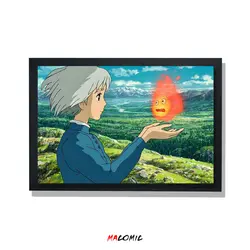 تابلو قاب شیشه ای Howl | کد 19 | فروشگاه اینترنتی ماکمیک