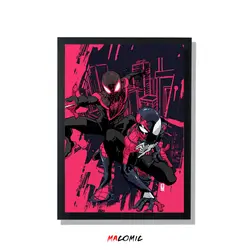 تابلو قاب شیشه ای Spiderman | کد 18 | فروشگاه اینترنتی ماکمیک
