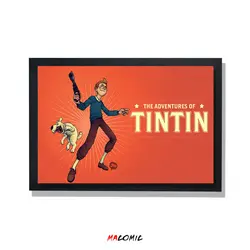 تابلو قاب شیشه ای تن تن | کد 2 | فروشگاه اینترنتی ماکمیک