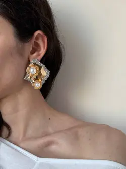 گوشواره شیک طلاکوب زارا