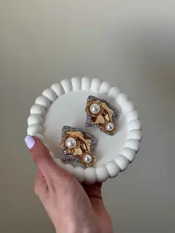 گوشواره شیک طلاکوب زارا