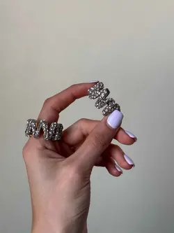 گوشواره زیگ زاگ جواهری